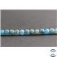 Perles dépolies en apatite de Madagascar - Rondes/4mm - Grade A