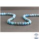 Perles dépolies en apatite de Madagascar - Rondes/6mm - Grade A