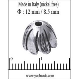 Apprêts Coupelles qualité premium - 12 mm - Argenté