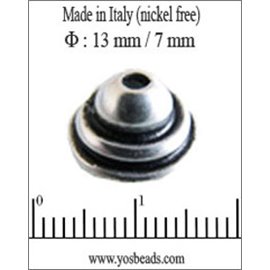 Apprêts Coupelles qualité premium - 13 mm - Argenté