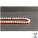 Perles en rhodochrosite d'Argentine - Rondes/6mm - Grade A