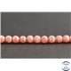 Perles en rhodochrosite d'Argentine - Rondes/6mm - Grade A