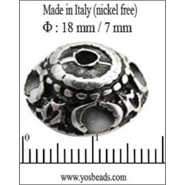Apprêts Coupelles qualité premium - 18 mm - Argenté