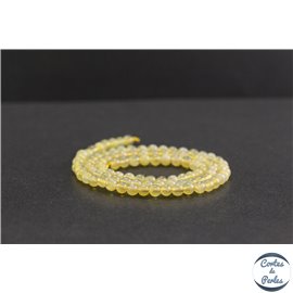 Perles en opale jaune d'Afrique - Rondes/4mm - Grade A+