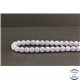 Perles dépolies en calcédoine rubanée de Turquie - Rondes/8mm - Grade A