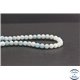 Perles dépolies en amazonite - Rondes/6mm - Grade A