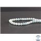 Perles dépolies en amazonite - Rondes/6mm - Grade A