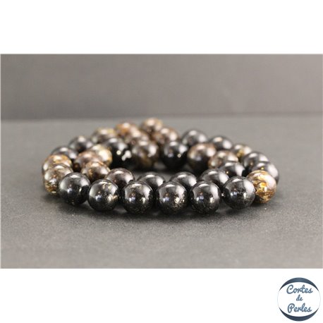 Perles en biotite - Rondes/12mm - Grade A