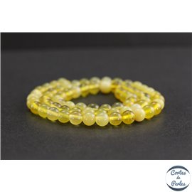 Perles en opale jaune d'Afrique - Rondes/6mm - Grade A+