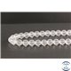 Perles dépolies en cristal de roche - Rondes/10mm - Grade A