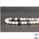 Perles en opale blanche d'Afrique - Rondes/8mm - Grade AB