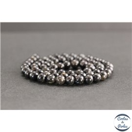 Perles en astrophyllite de Russie - Rondes/6mm - Grade A+