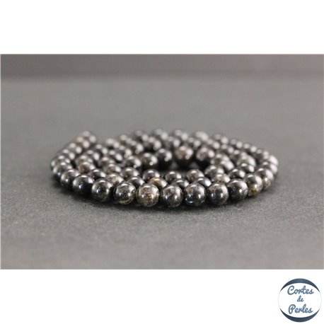 Perles en astrophyllite de Russie - Rondes/6mm - Grade A+