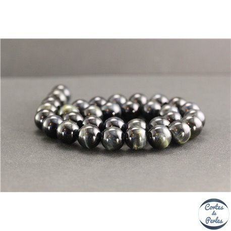 Perles en oeil de faucon - Rondes/12mm - Grade A