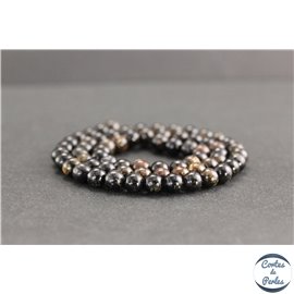 Perles en biotite - Rondes/6mm - Grade A