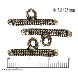 Apprêts Intercalaires - 3,5 mm - Argenté