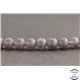 Perles dépolies en quartz fumé du Brésil - Rondes/8mm - Grade A