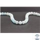 Perles dépolies en amazonite - Rondes/8mm - Grade A