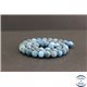Perles dépolies en apatite de Madagascar - Rondes/8mm - Grade A