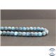 Perles dépolies en apatite de Madagascar - Rondes/8mm - Grade A