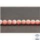 Perles en rhodochrosite d'Argentine - Rondes/8mm - Grade A