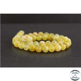 Perles en opale jaune d'Afrique - Rondes/8mm - Grade A+