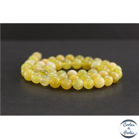 Perles en opale jaune d'Afrique - Rondes/8mm - Grade A+