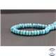 Perles en turquoise Kingman d'Arizona - Roues/7-8mm - Grade AB+