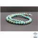 Perles en turquoise Kingman d'Arizona - Rondes/8mm - Grade AB