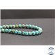 Perles en turquoise Kingman d'Arizona - Rondes/8mm - Grade AB