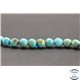 Perles en turquoise Kingman d'Arizona - Rondes/8mm - Grade AB