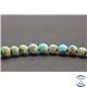 Perles en turquoise Kingman d'Arizona - Rondes/8mm - Grade AB