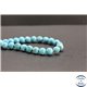 Perles en turquoise Kingman d'Arizona - Rondes/8mm - Grade A