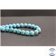 Perles en turquoise Kingman d'Arizona - Rondes/8mm - Grade A