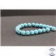 Perles en turquoise Kingman d'Arizona - Rondes/8mm - Grade A