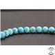 Perles en turquoise Kingman d'Arizona - Rondes/8mm - Grade A