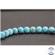 Perles en turquoise Kingman d'Arizona - Rondes/8mm - Grade A