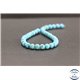 Perles en turquoise Kingman d'Arizona - Rondes/6mm- Grade A