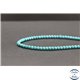 Perles en turquoise Kingman d'Arizona - Rondes/4mm- Grade AA