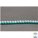 Perles en turquoise Kingman d'Arizona - Rondes/4mm- Grade AA