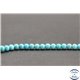 Perles en turquoise Kingman d'Arizona - Rondes/4mm- Grade AA