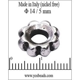 Apprêts Intercalaires qualité premium - 14 mm - Argenté