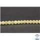 Perles en calcite jaune du Mexique - Rondes/4mm - Grade A