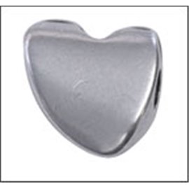 Apprêts Intercalaires qualité premium - Coeur/12 mm - Argenté