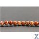 Perles en jaspe rouge d'Australie - Rondes/6mm - Grade AB