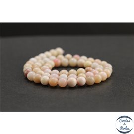 Perles en opale rose d'Afrique - Rondes/6mm - Grade A