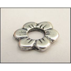 Apprêts Intercalaires qualité premium - Fleur/13 mm - Argenté