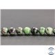 Perles en anyolite rubis zoisite de Tanzanie - Rondes/8mm - Grade AB
