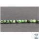 Perles en anyolite rubis zoisite de Tanzanie - Rondes/4mm - Grade AB