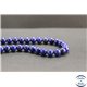 Perles en lapis lazuli d'Afghanistan - Rondes/8mm - Grade AB